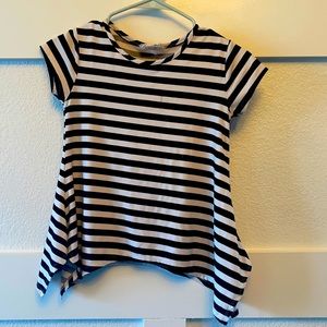 Back and white shirt